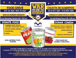 War on Hunger-Canned Food Drive